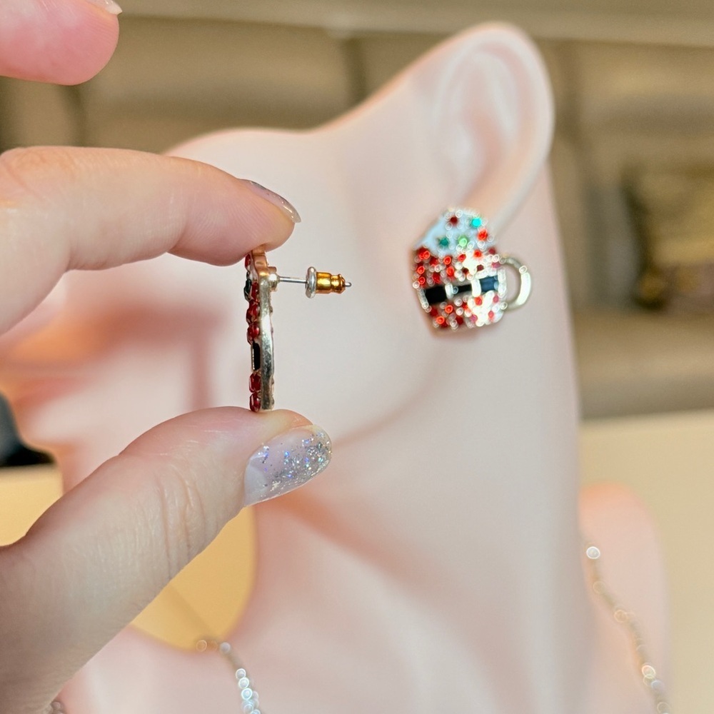 Festive Octoberfest Beer Mug Earrings - Picture 6 of 11